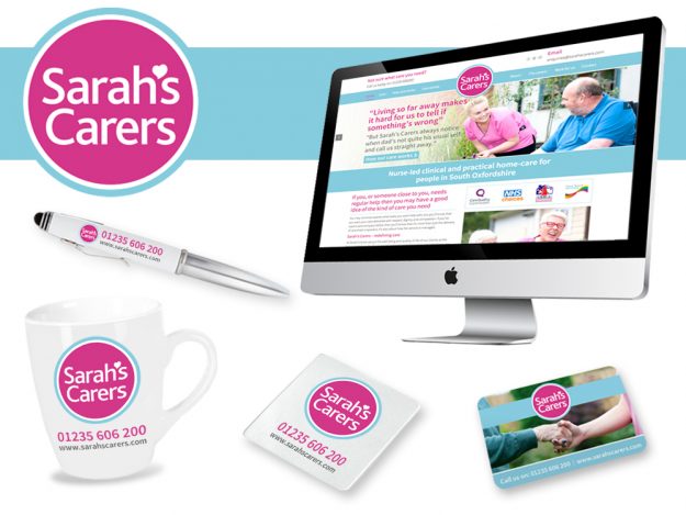 home care website design, Clear & Creative Oxford, Sarah's Carers Nurse-led clinical and practical home-care for people in South Oxfordshire